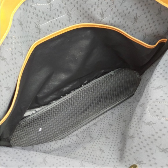 Yves Saint Laurent YSL Vintage Black Shoulder Bag / Tote EUC - Picture 9 of 14